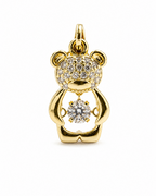 Golden Teddy Charm Necklace