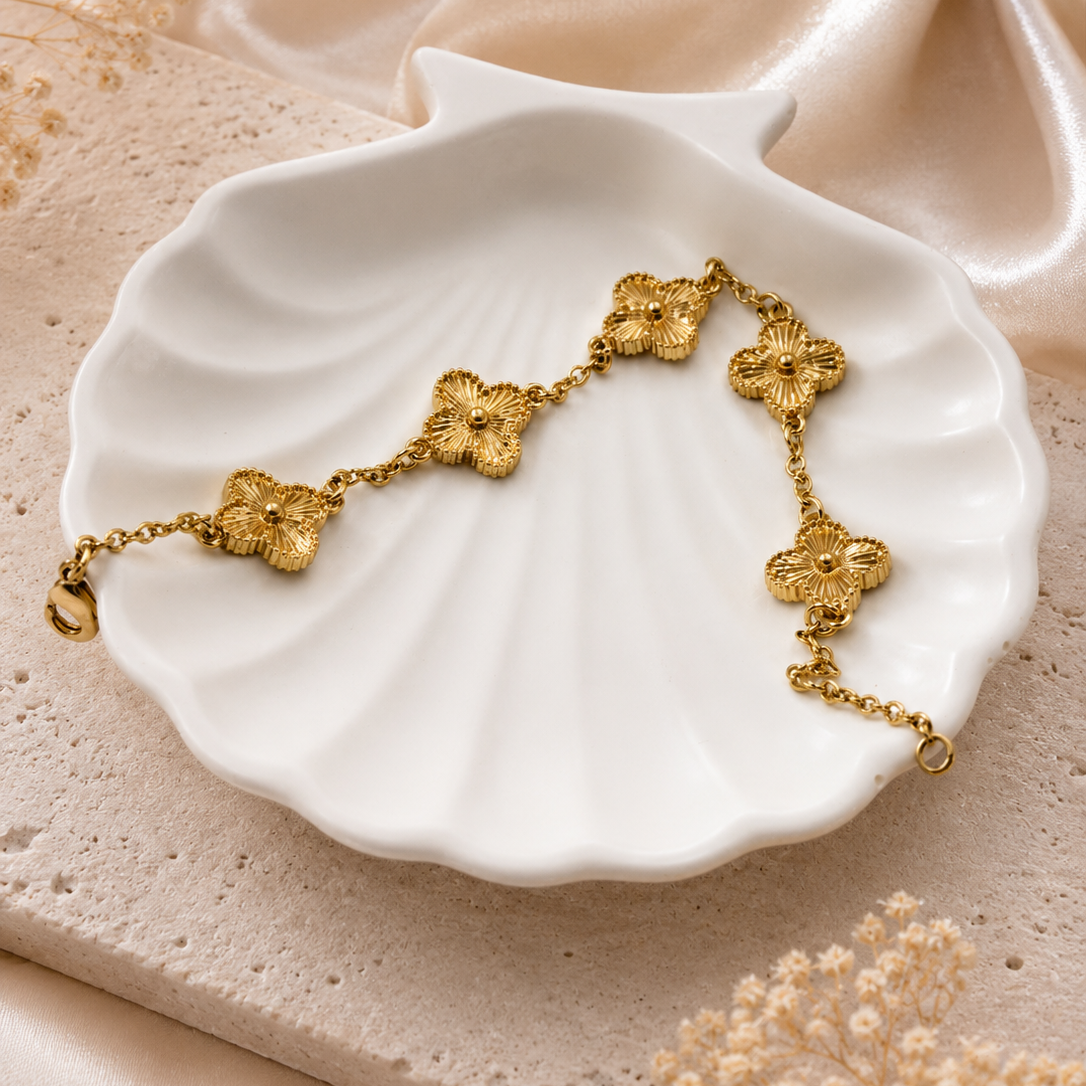Golden Clover Bracelet