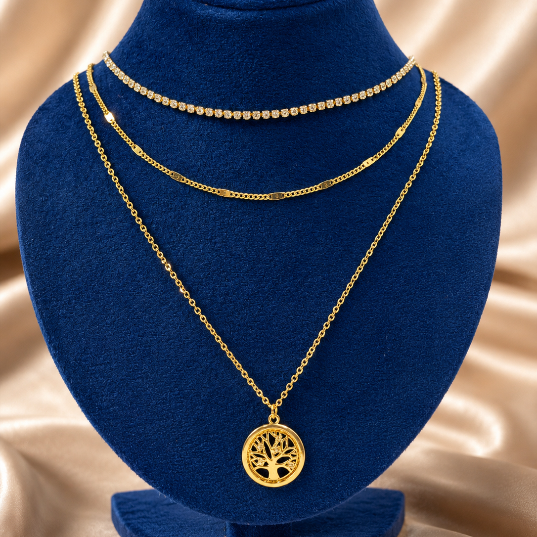 Tree of Life Layered Necklace