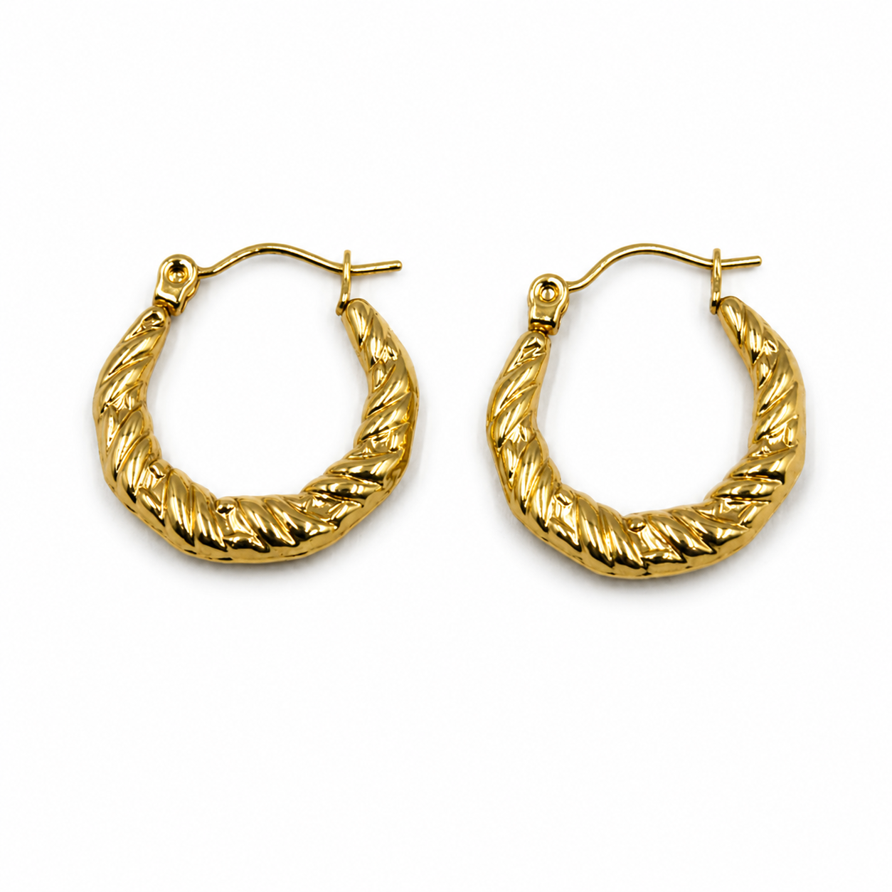 Bold Twisted Hoops