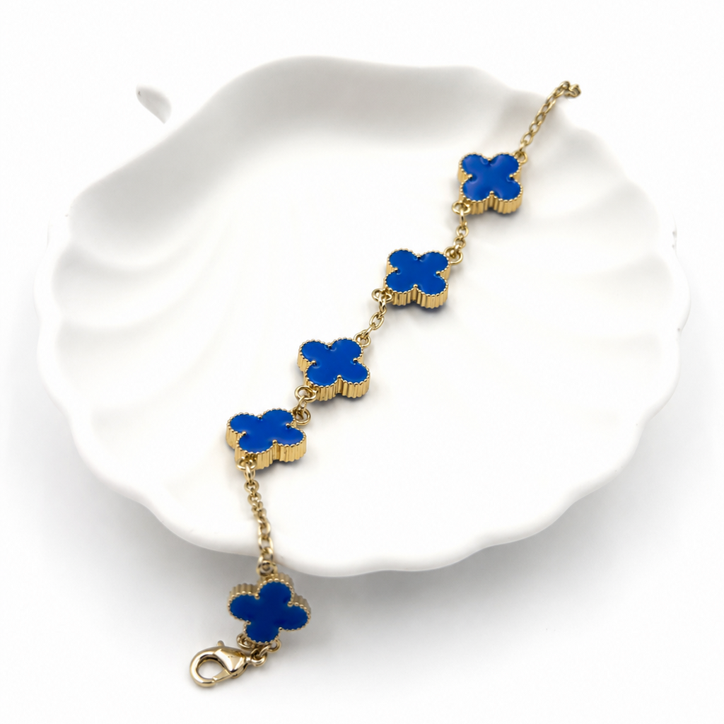 Blue Clover Bracelet