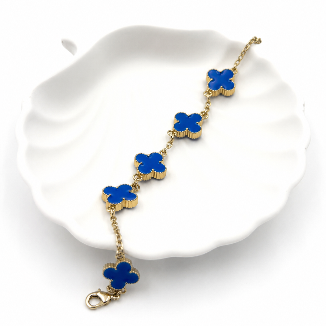 Blue Clover Bracelet