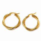 Auric Twist Hoop