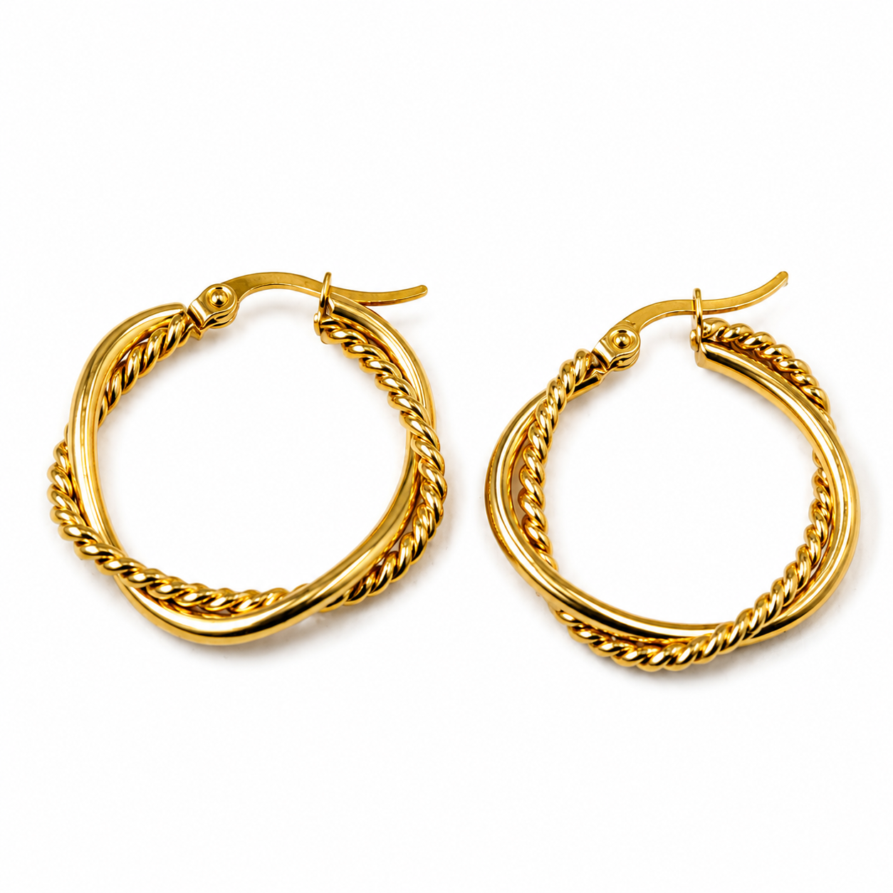 Auric Twist Hoop