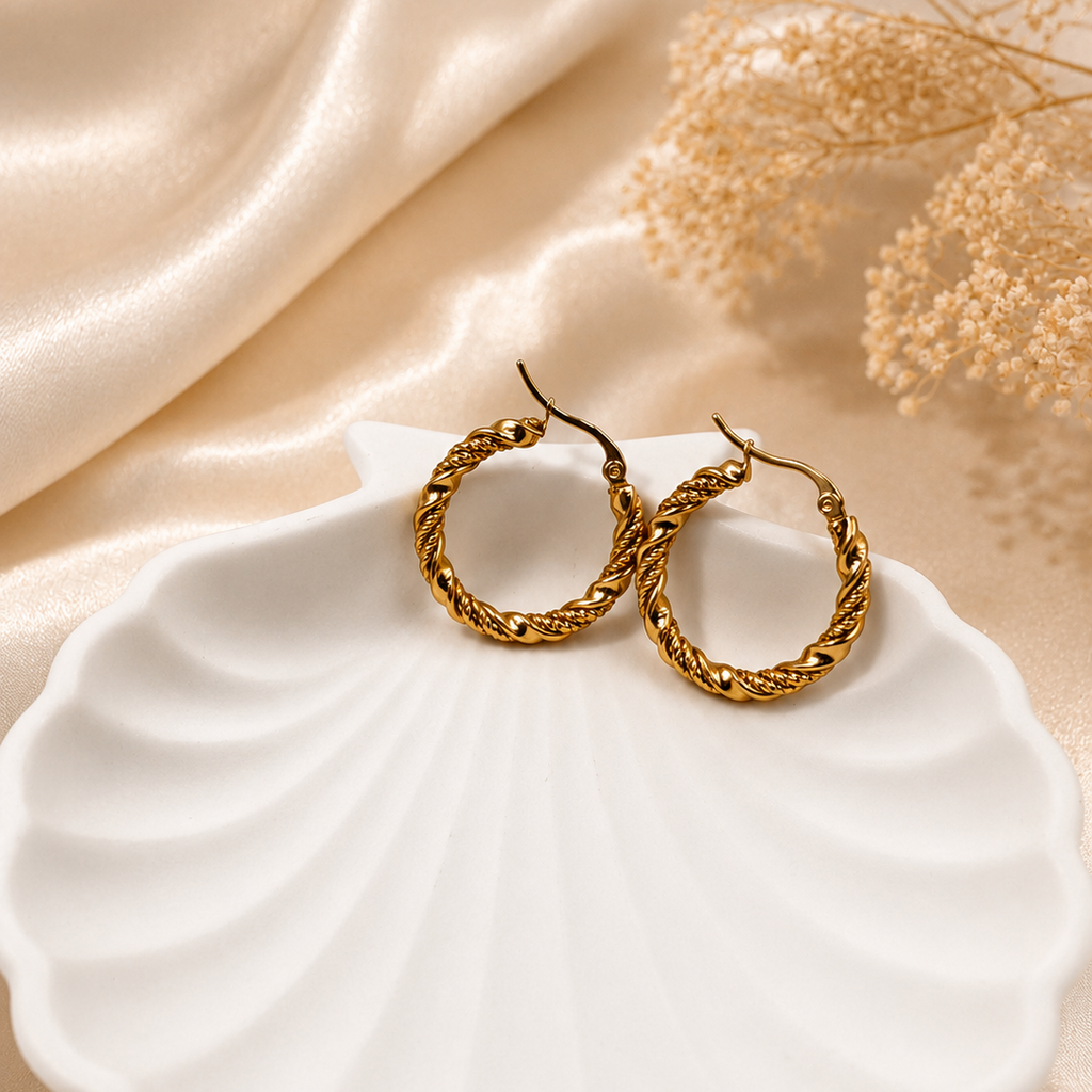 Twisted Luxe Hoop