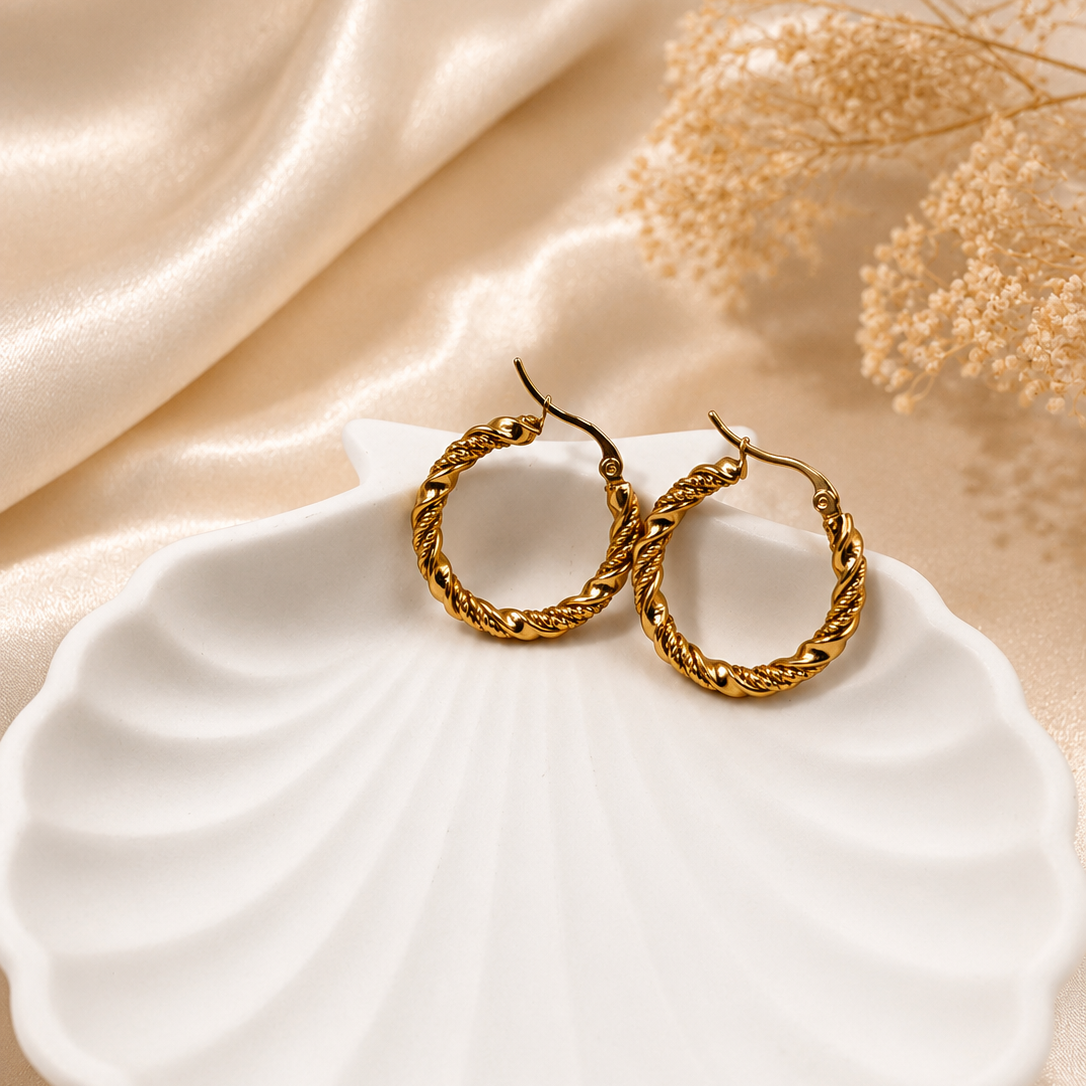 Twisted Luxe Hoop