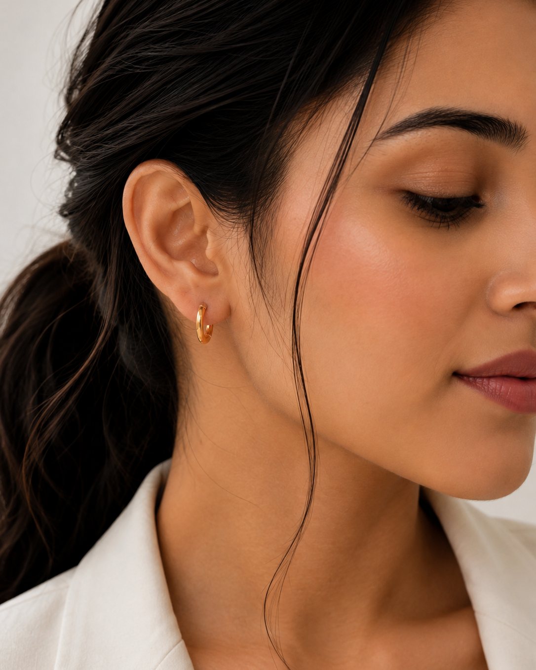 Golden Mini Hoop Earrings