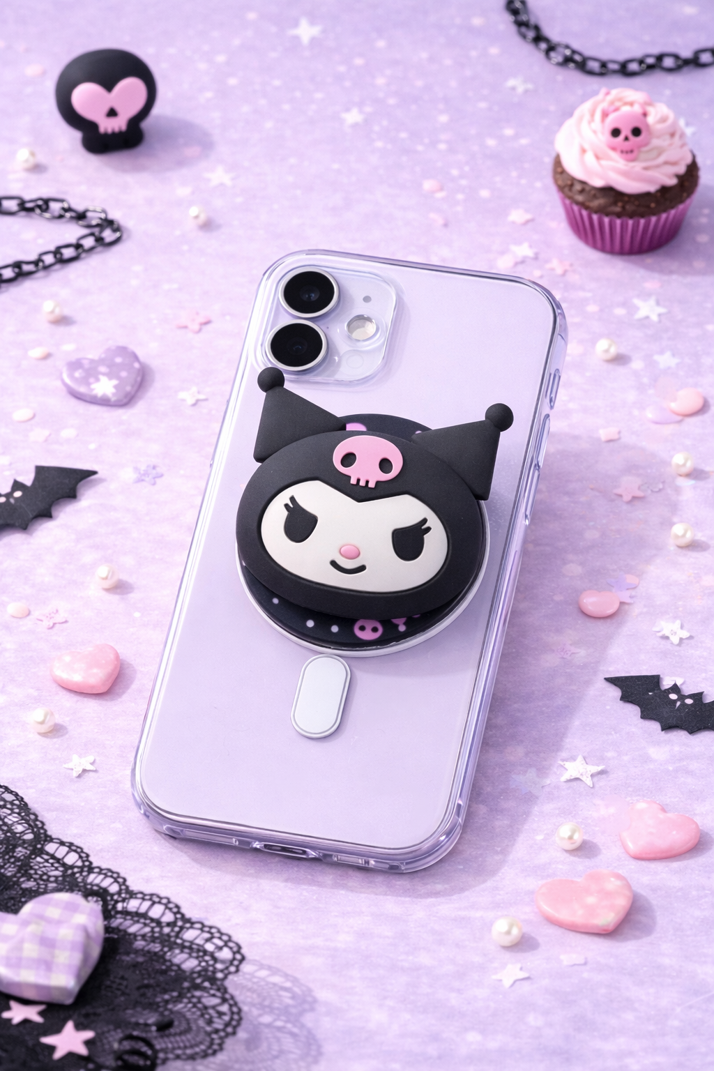 Kuromi Magnetic Grip & stand (Hello Kitty Series)