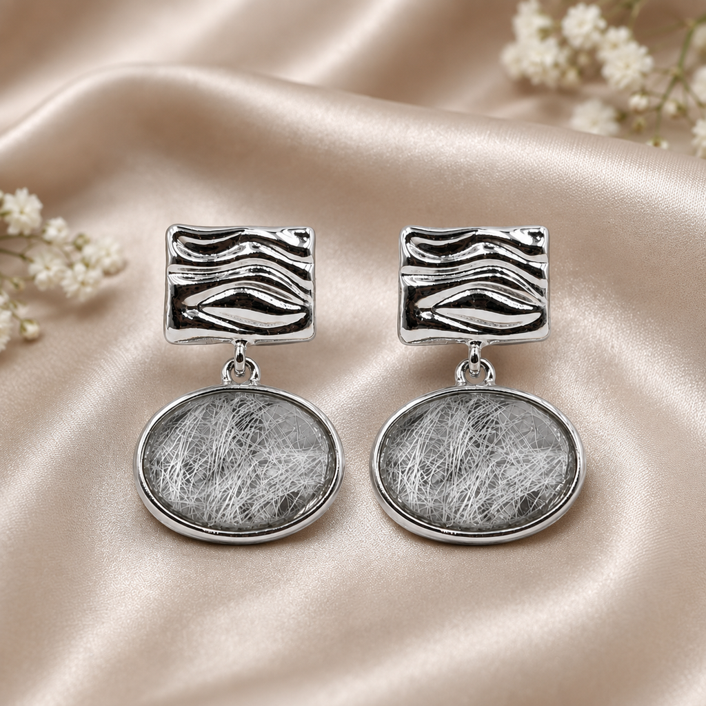 Textured Drop Earrings