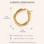 Auric Twist Hoop