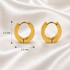 Golden Bold Huggie Earrings