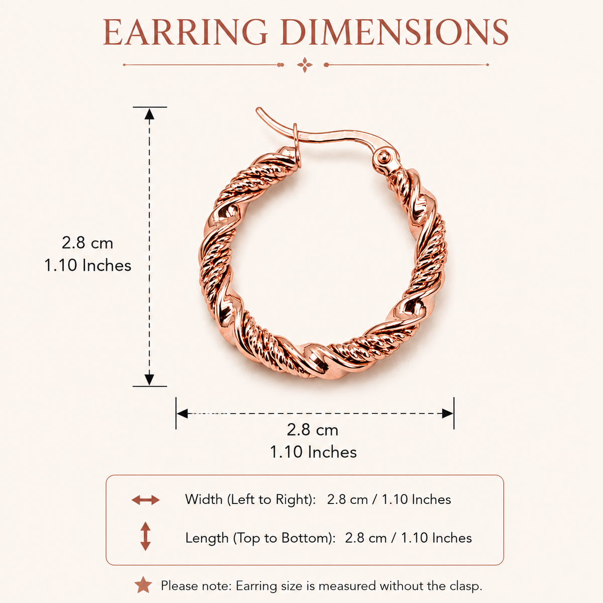 Twisted Luxe Hoop