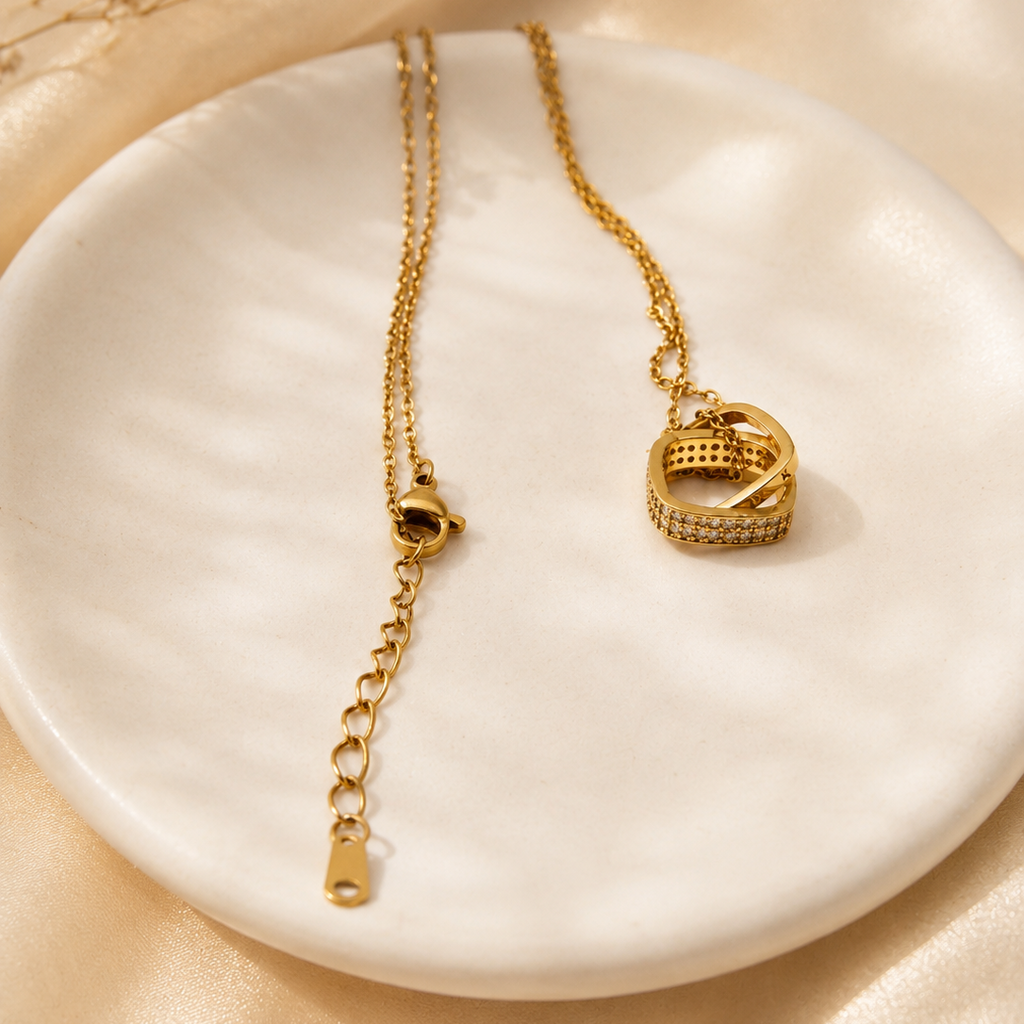 Gold Infinity Loop Necklace