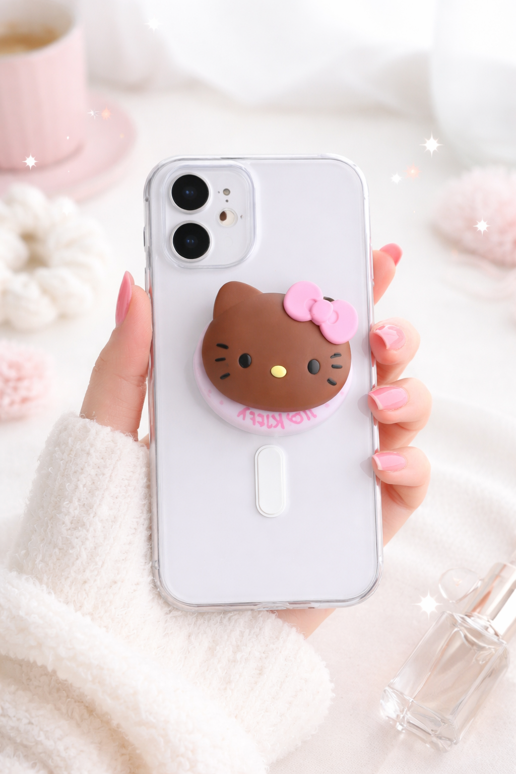 Hello Kitty - Brown - Magnetic Grip & stand (Hello Kitty Series)