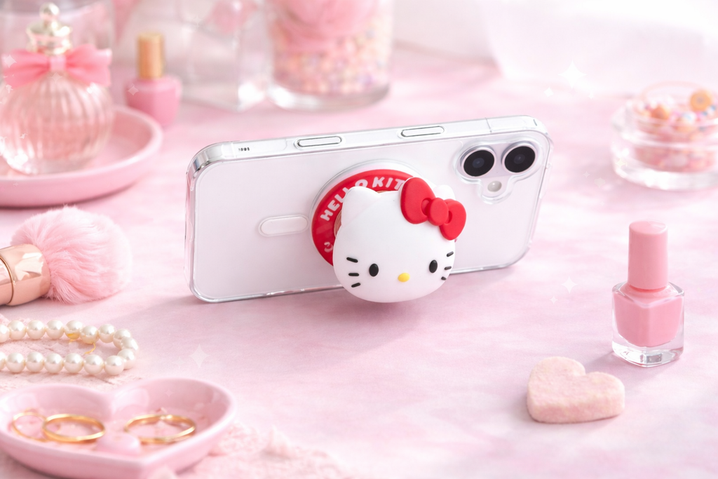 Hello Kitty -White - Magnetic Grip & stand (Hello Kitty Series)