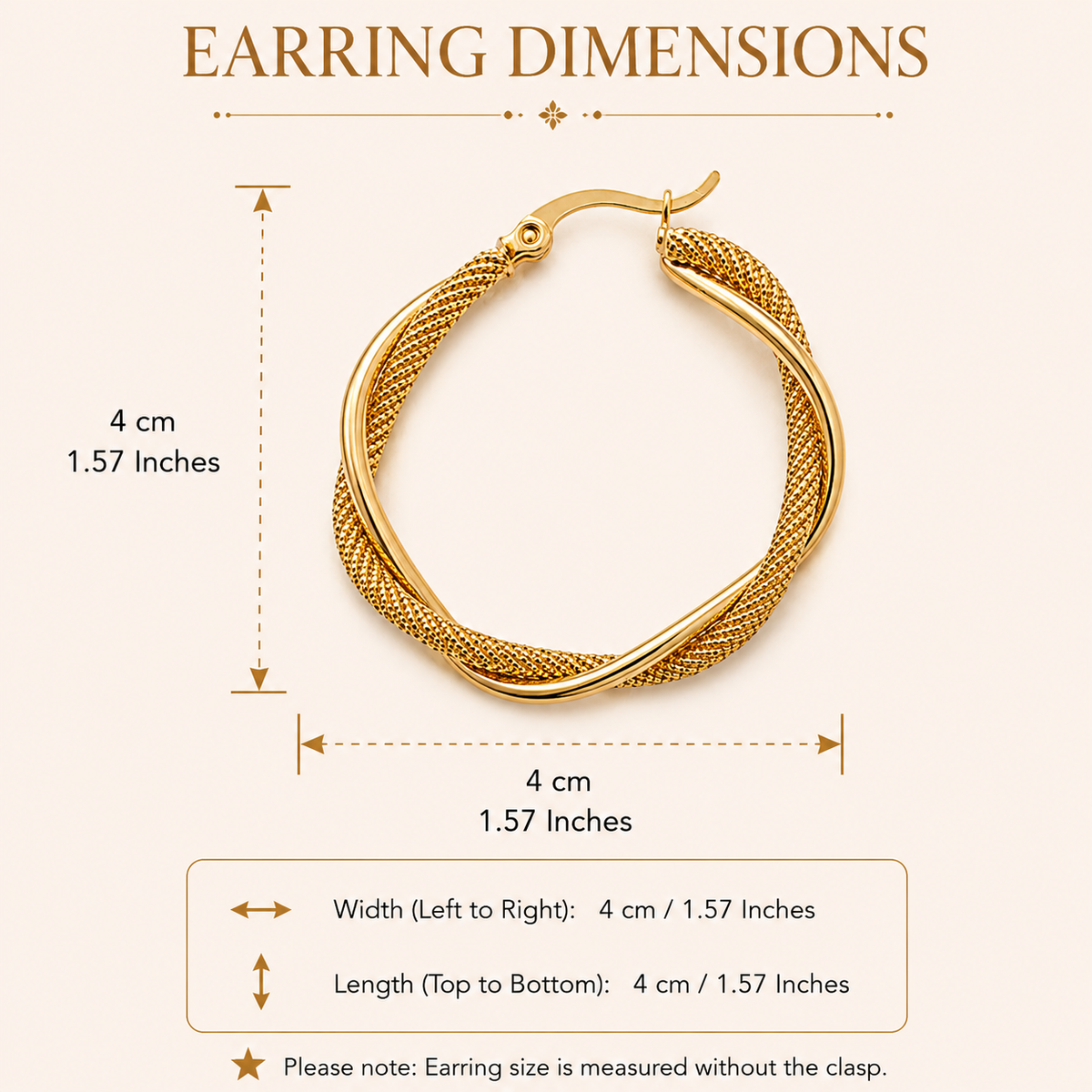Lustre Twist Hoops