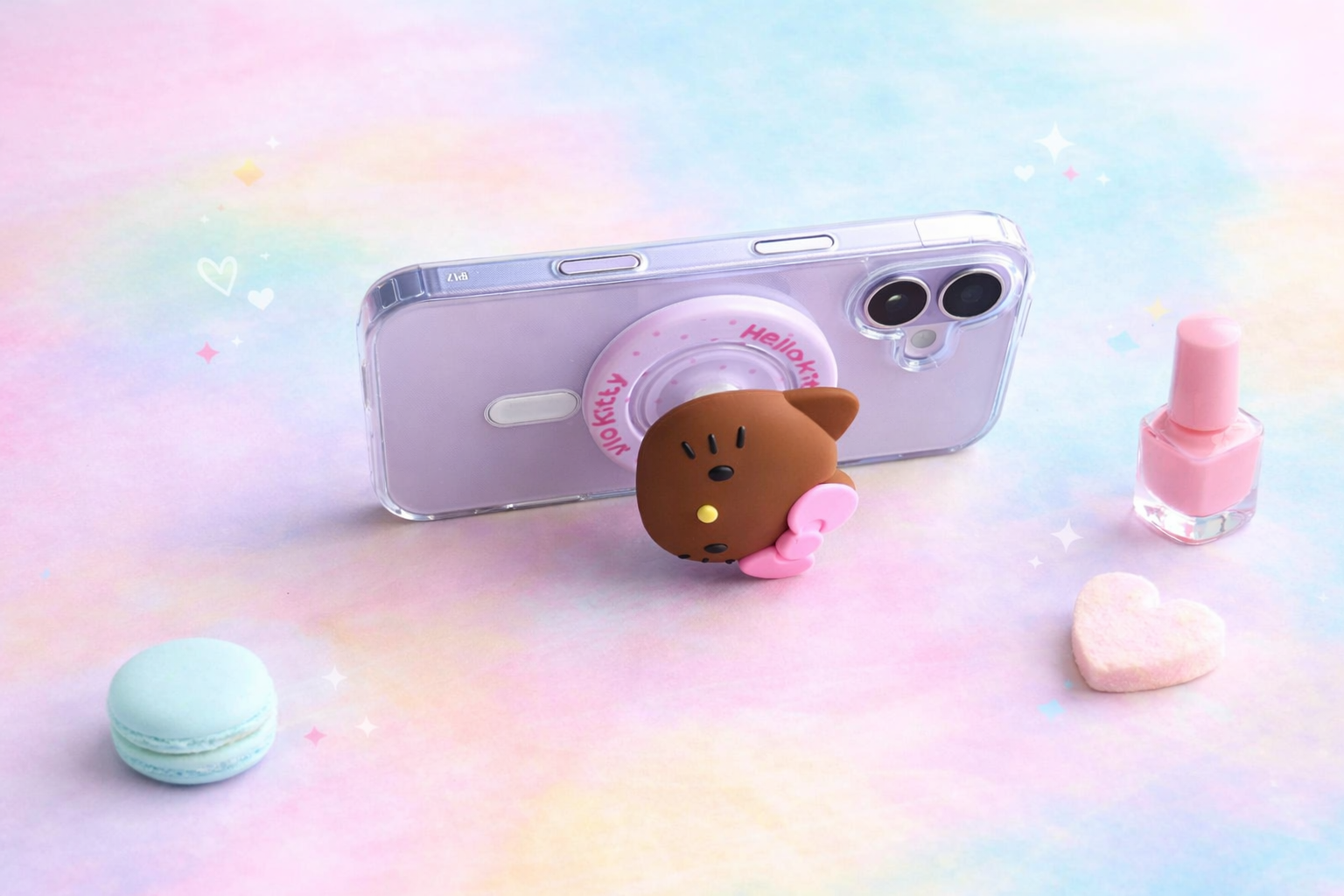 Hello Kitty - Brown - Magnetic Grip & stand (Hello Kitty Series)