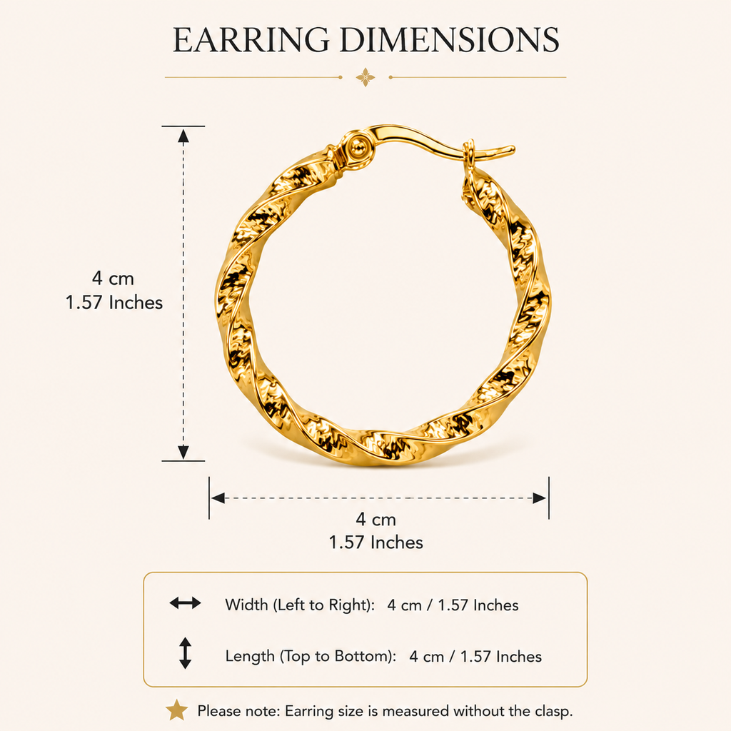 Signature Textured Hoops