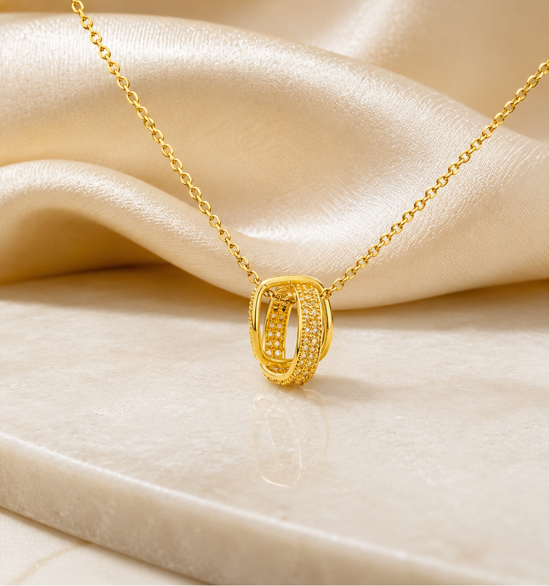 Gold Infinity Loop Necklace