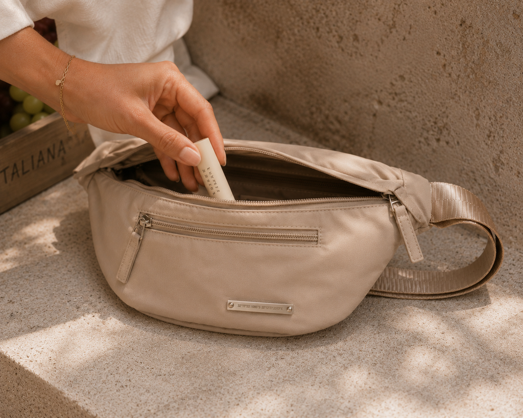 Drift Crossbody Fanny Bag (Beige)