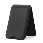 Slim Textile MagSafe Card Holder – 4 Cards | N52 Magnetic - Black