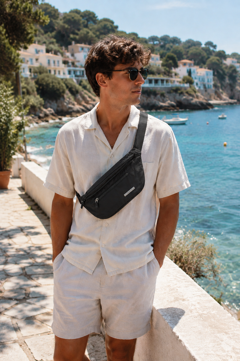 Drift Crossbody Fanny Bag (Black)