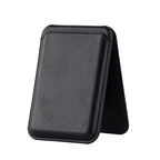 Premium Magnetic Leather Card Holder | N52 Magnet & RFID Block - Black