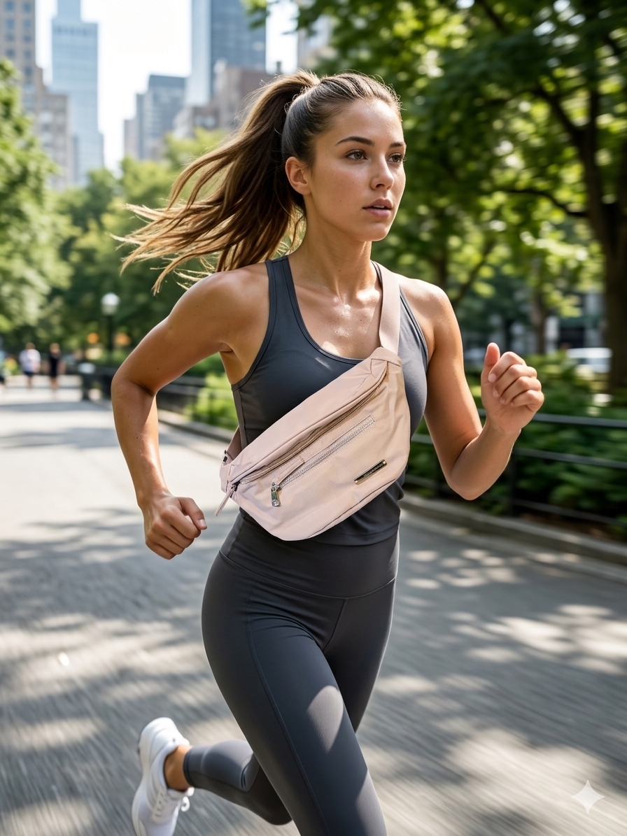 Drift Crossbody Fanny Bag (Blush Pink)