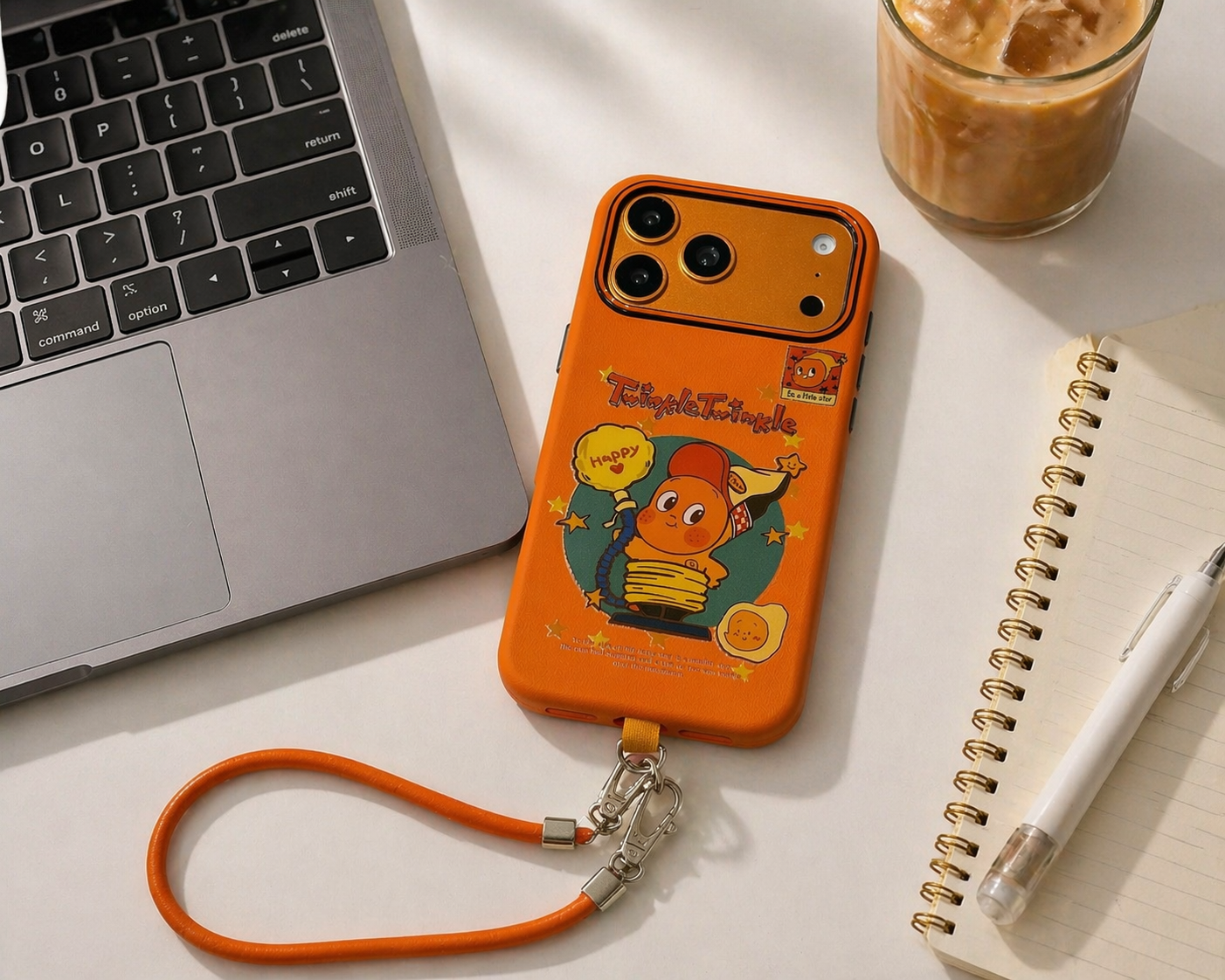 Twinkle Charm Case with Wrist Lanyard