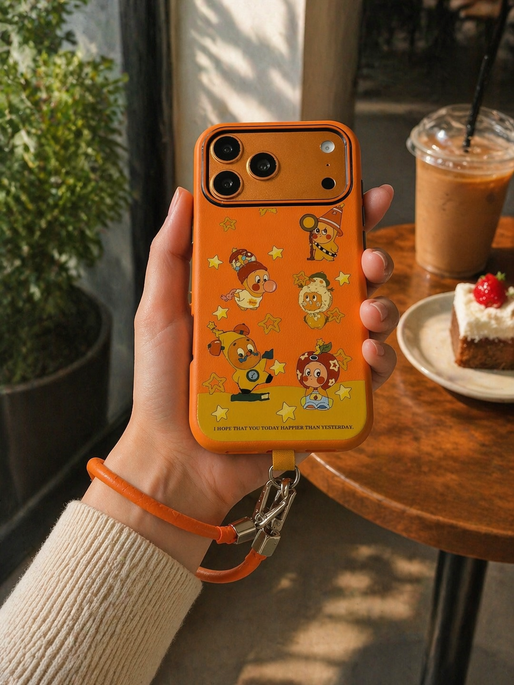 Happy Stars Case with Wrist Lanyard