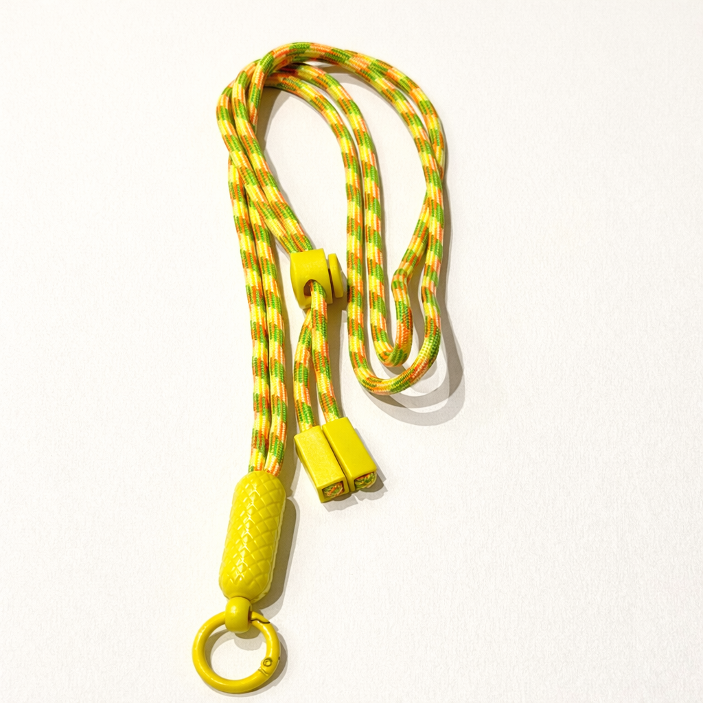 Lime Green and Orange Crossbody Phone Lanyard
