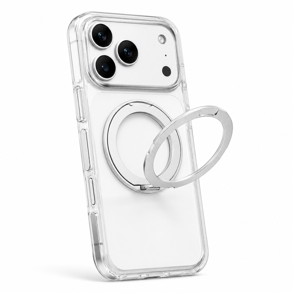 iPhone Magsafe 360 Rotating HaloGrip Clear Case