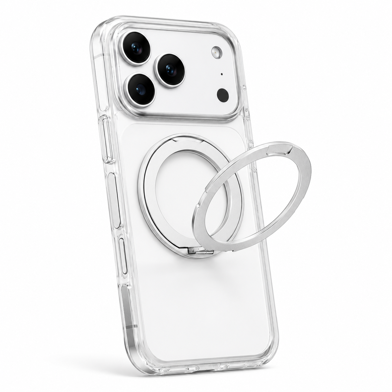 iPhone Magsafe 360 Rotating HaloGrip Clear Case