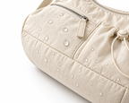 Mobsterzs Waterproof Nylon Crossbody Tote Bag (Off-White)