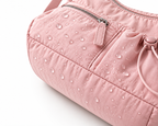 Mobsterzs Waterproof Nylon Crossbody Tote Bag (Pink)
