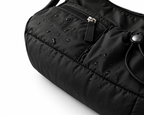 Mobsterzs Waterproof Nylon Crossbody Tote Bag (Black)