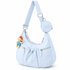 Mobsterzs Waterproof Nylon Crossbody Tote Bag (Blue)