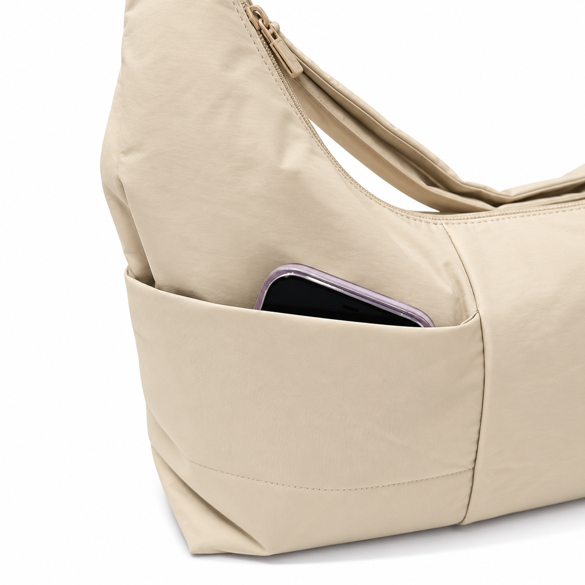 Hobo Bag (Sand Beige)