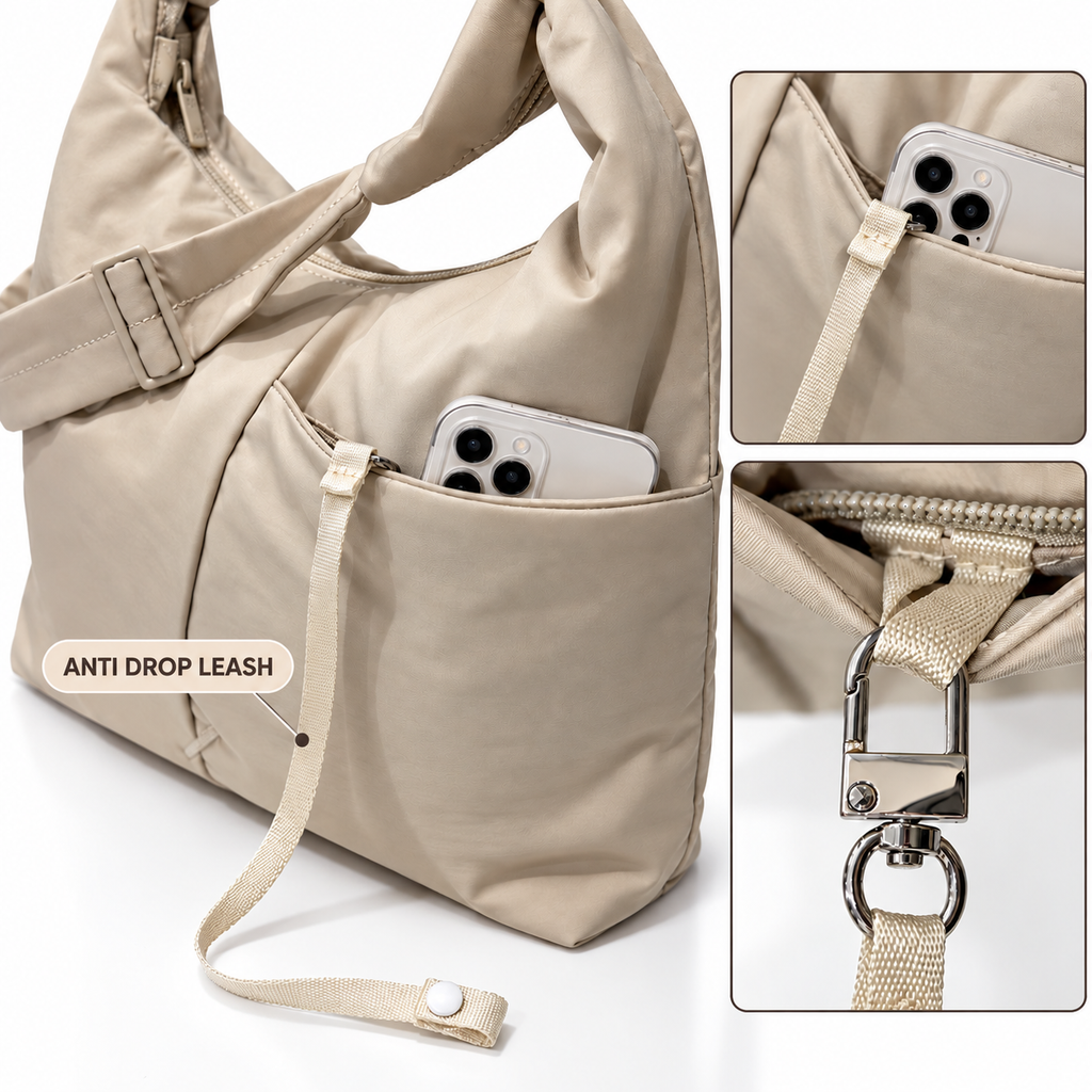 Hobo Bag (Sand Beige)