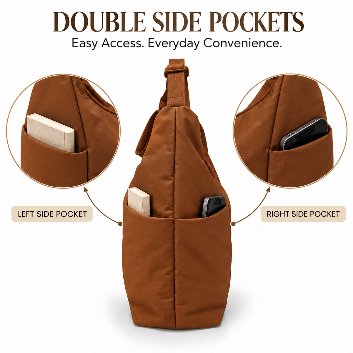 Hobo Bag (Cocoa Brown)