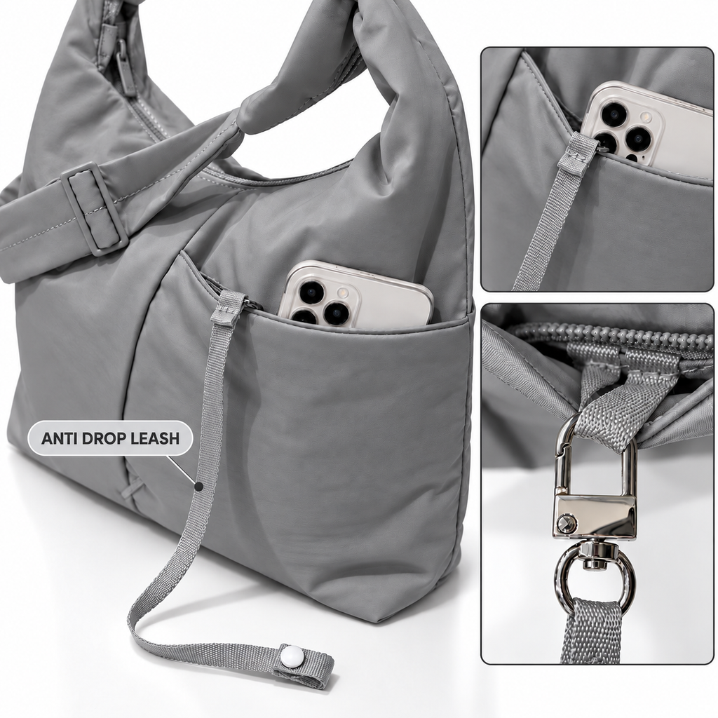 Hobo Bag (Ash Grey)