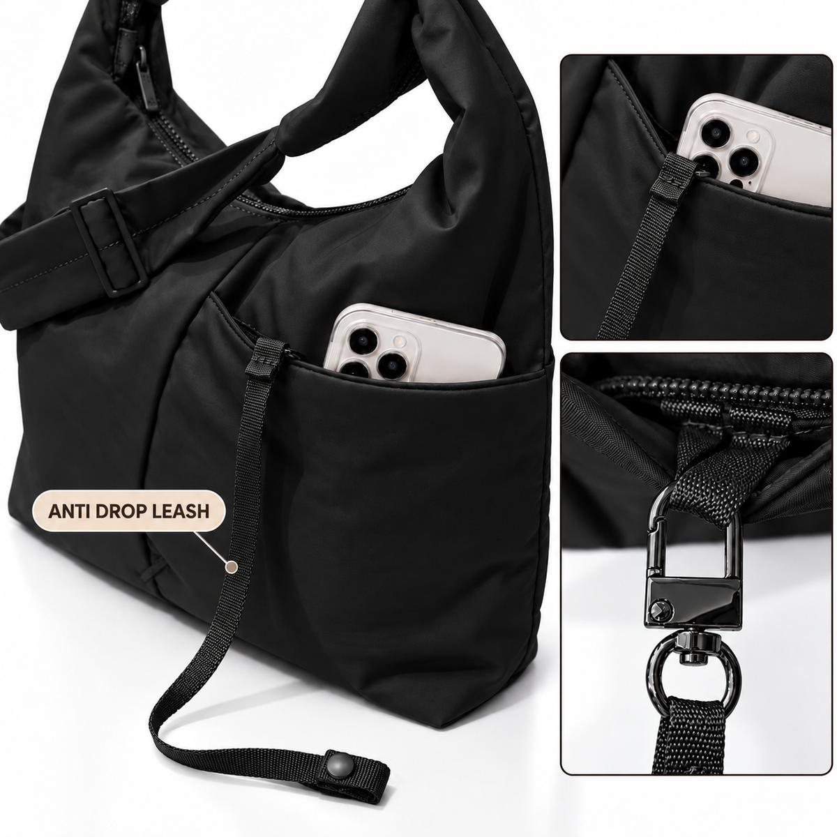 Hobo Bag (Midnight Black)