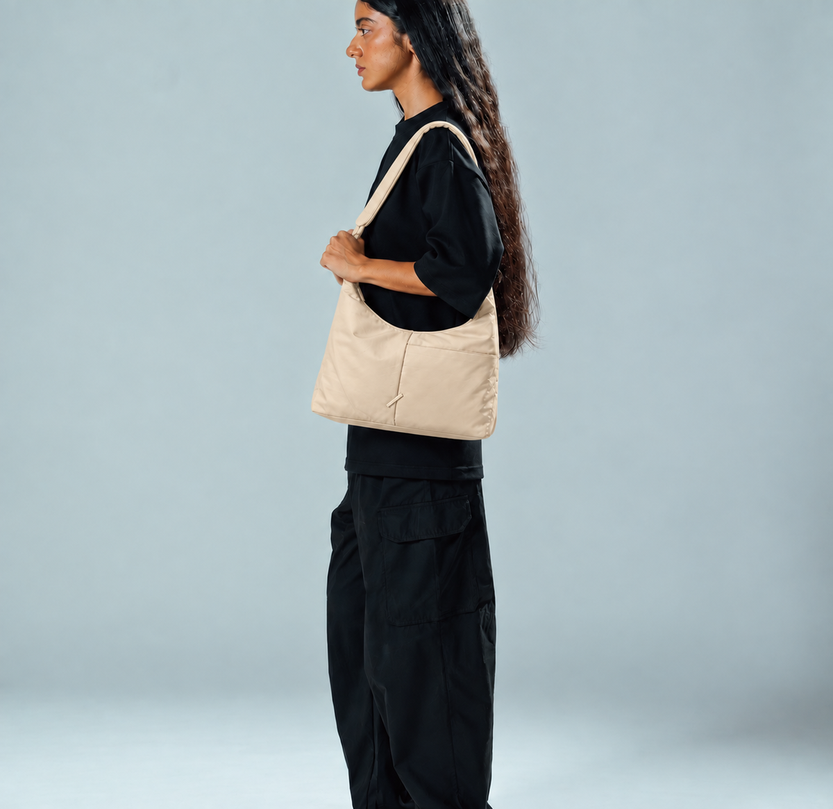 Hobo Bag (Sand Beige)