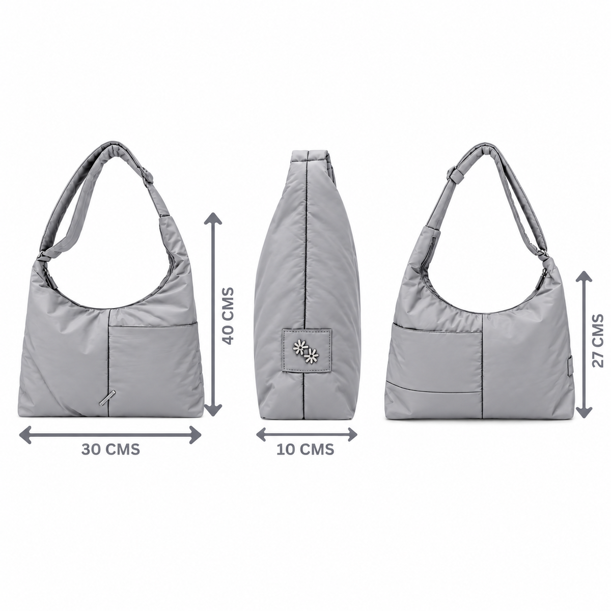 Hobo Bag (Ash Grey)