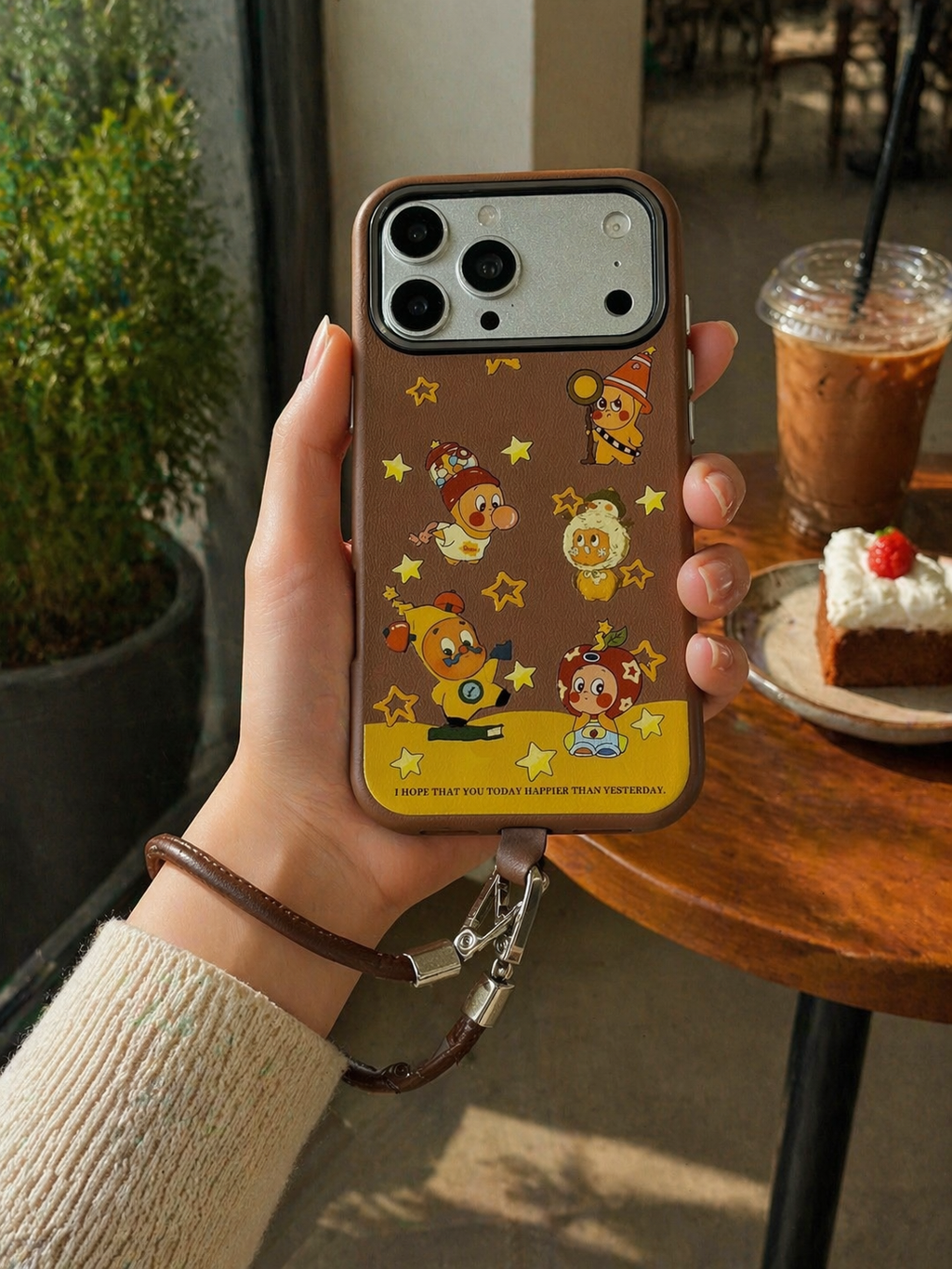 Happy Stars Case with Wrist Lanyard
