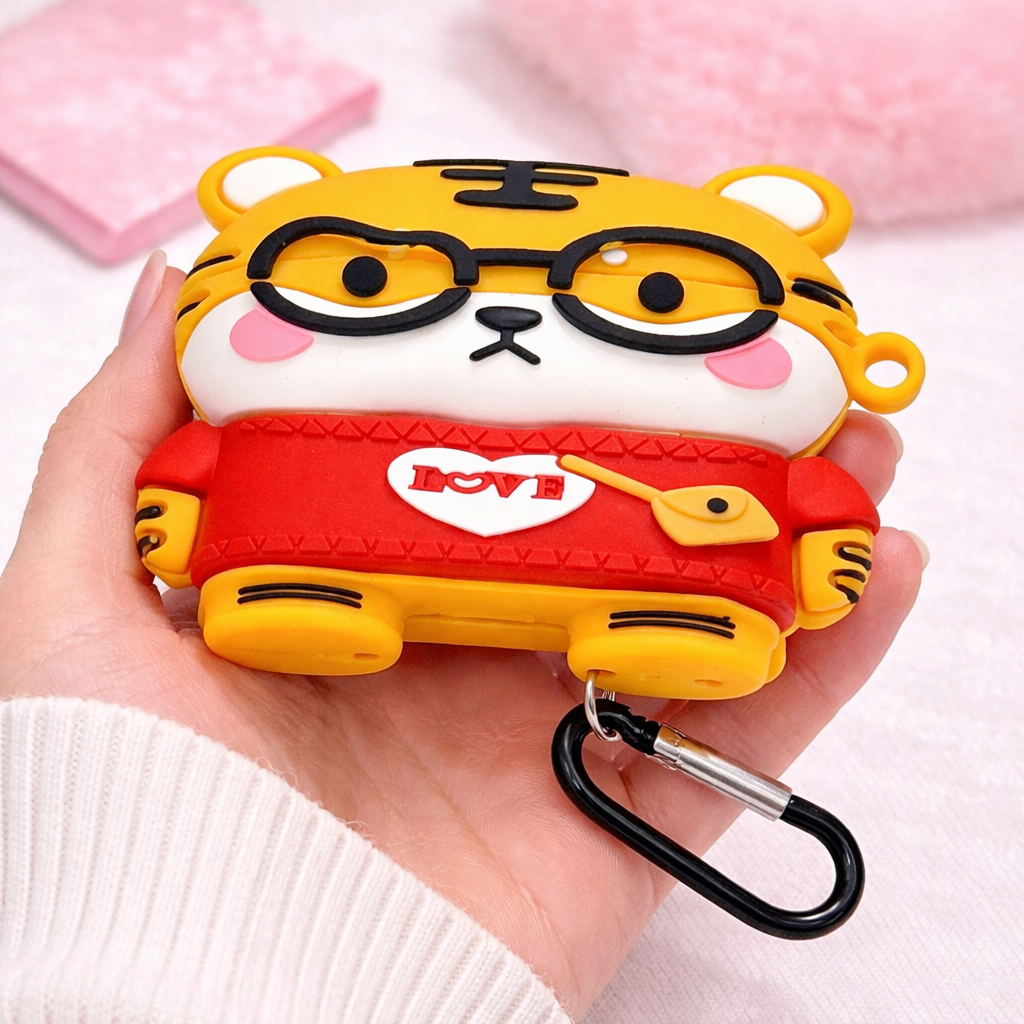 Cute Tiger Silicone Airpod Pro 2 Case
