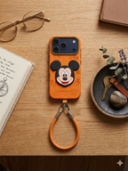 3D Mickey Case with Wrist Lanyard