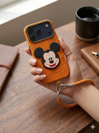 3D Mickey Case with Wrist Lanyard