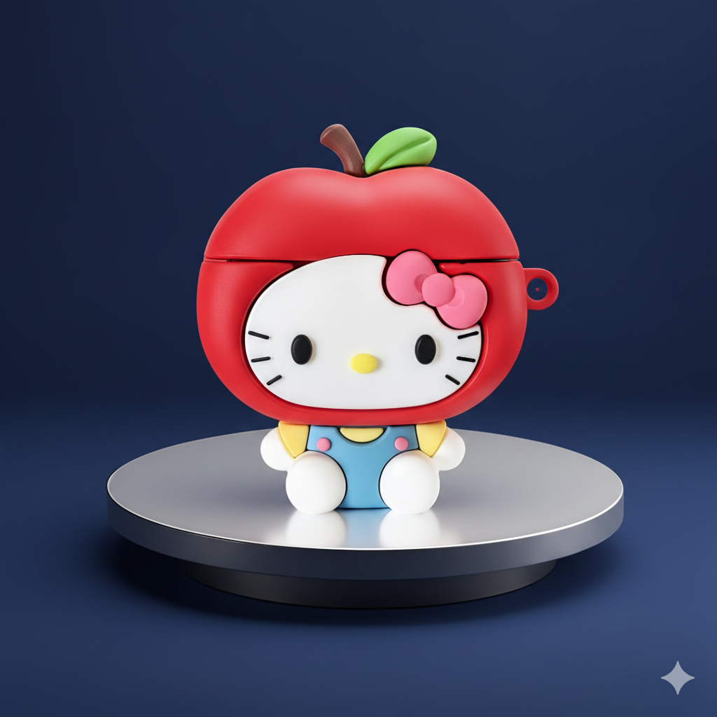 Hello Kitty Red Apple Airpod case