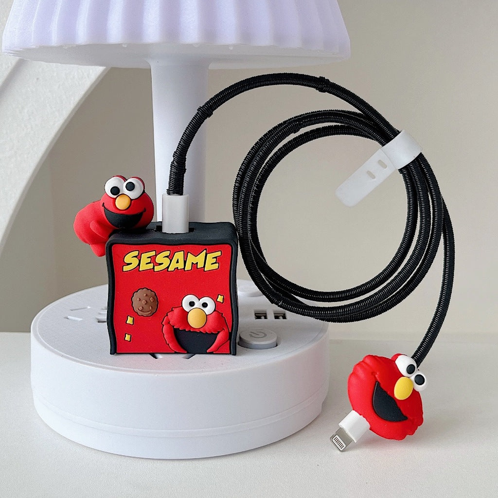 Goobe Sesame Street Elmo Charger & Cable Protective Case